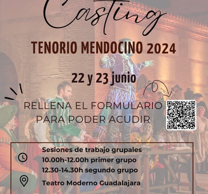 Convocatoria de casting para la próxima edición del Tenorio Mendocino